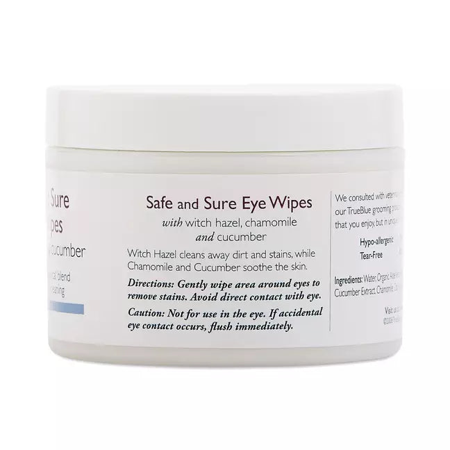 TrueBlue Safe & Sure Eye Wipes – Dogs