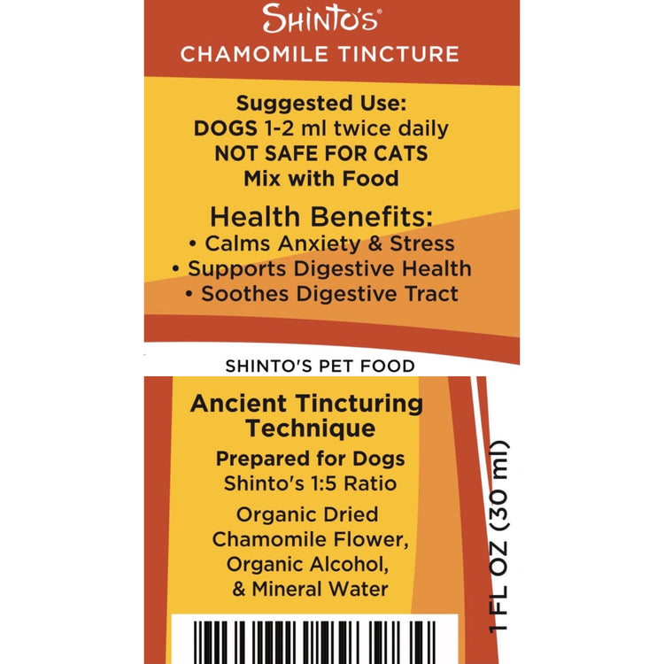Shinto’s Chamomile Tincture for Dogs & Cats – 1 oz
