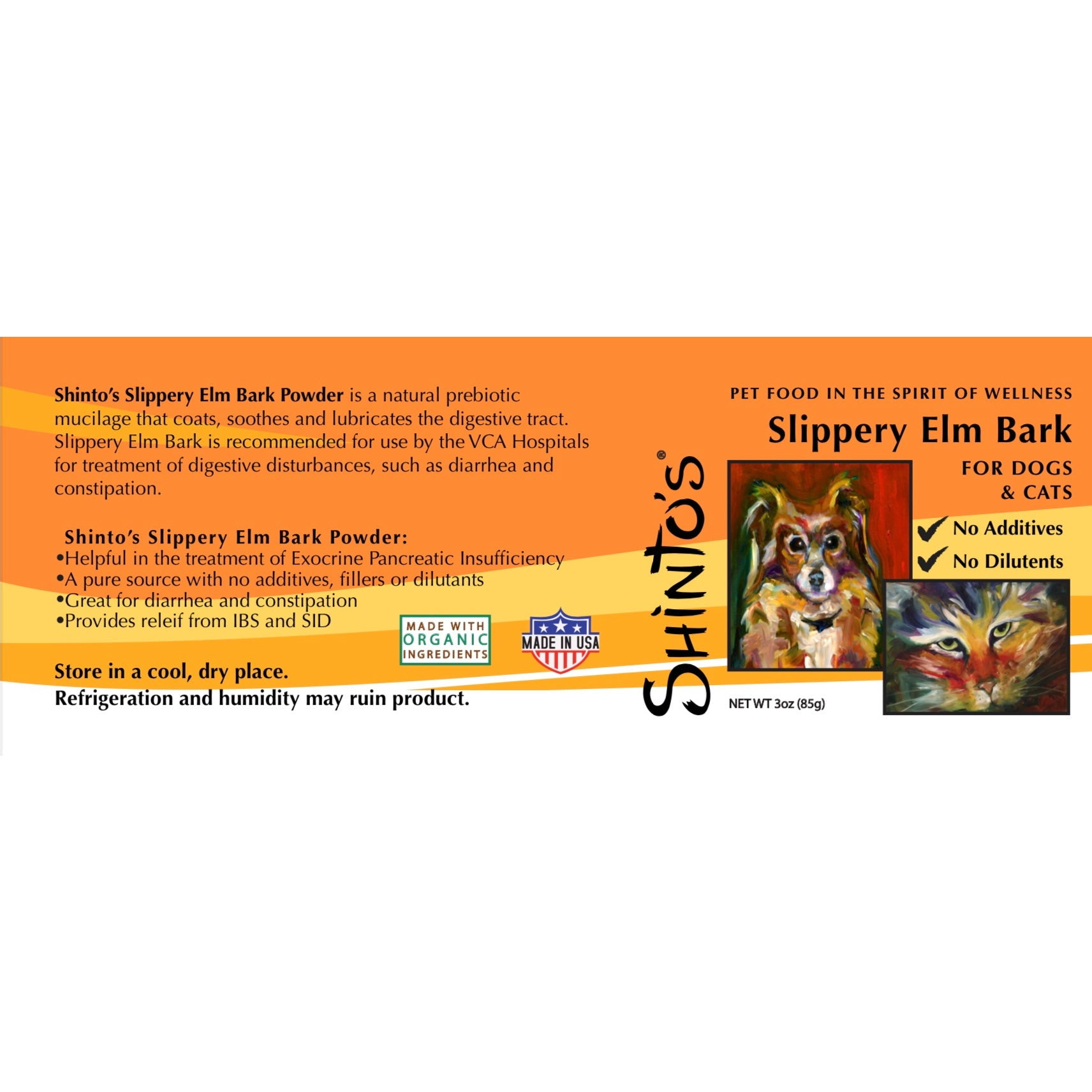 Organic Slippery Elm Bark for Dogs & Cats