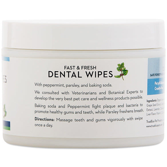 TrueBlue Fast & Fresh Dental Wipes – Dogs