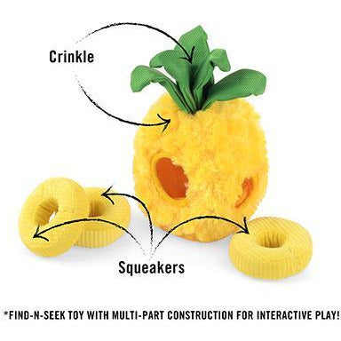 P.L.A.Y. Paws Up Pineapple Plush Dog Toy