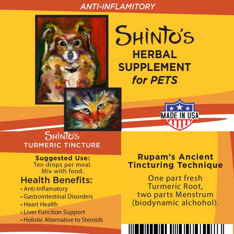 Shinto’s Turmeric Tincture for Dogs & Cats – 1 oz