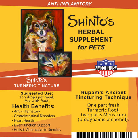 Shinto’s Turmeric Tincture for dogs and cats