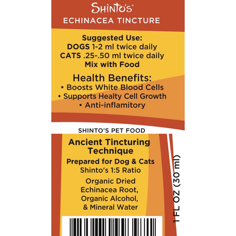 Shinto’s Echinacea Tincture for dogs and cats