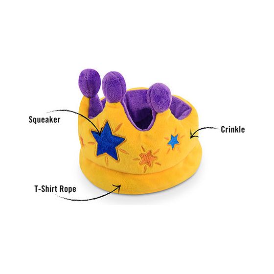 Canine Crown P.L.A.Y. Party Time Plush Toy Collection – Royal Fun for Your Pup’s Celebration!
