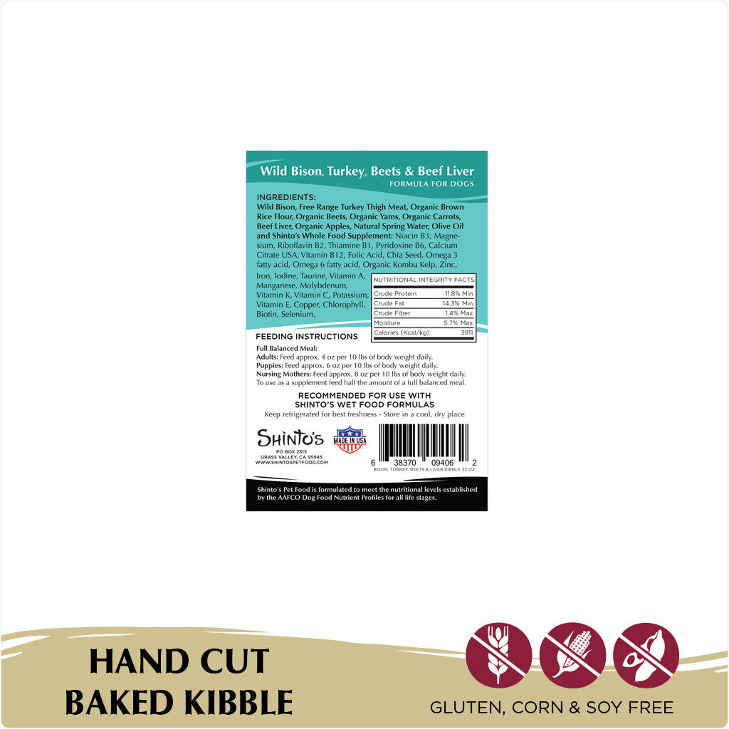 Shinto’s Wild Bison & Brown Rice Dry Dog Food