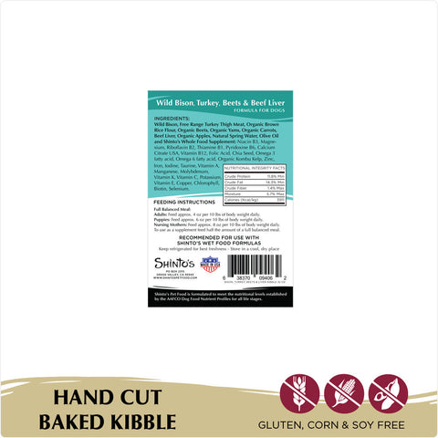 Shinto’s Wild Bison & Brown Rice Dry Dog Food